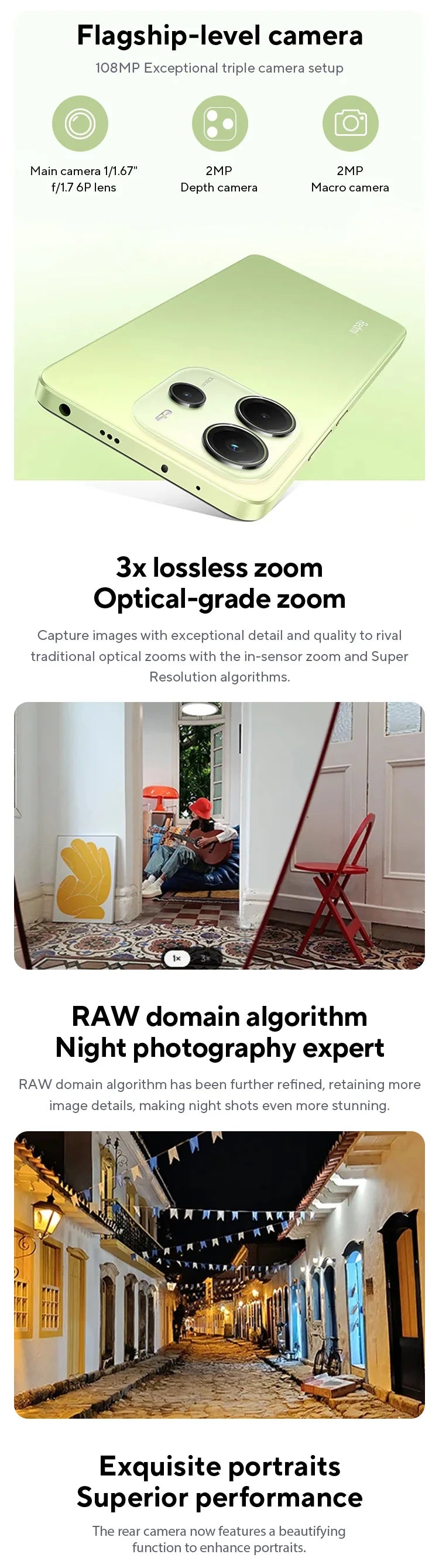 Xiaomi Redmi Note 14 MediaTek Helio G99-Ultra 108MP AI Camera 5500mAh 6.67" 120Hz AMOLED Display