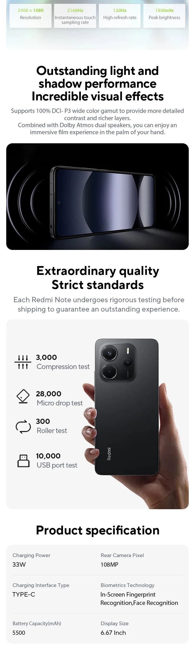 Xiaomi Redmi Note 14 MediaTek Helio G99-Ultra 108MP AI Camera 5500mAh 6.67" 120Hz AMOLED Display